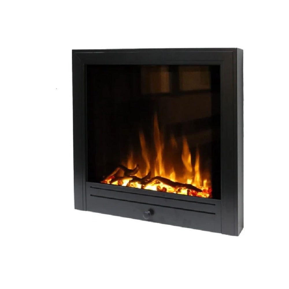 Ecodesign 16" Widescreen Electric Log Effect Fire with Anthracite Frame