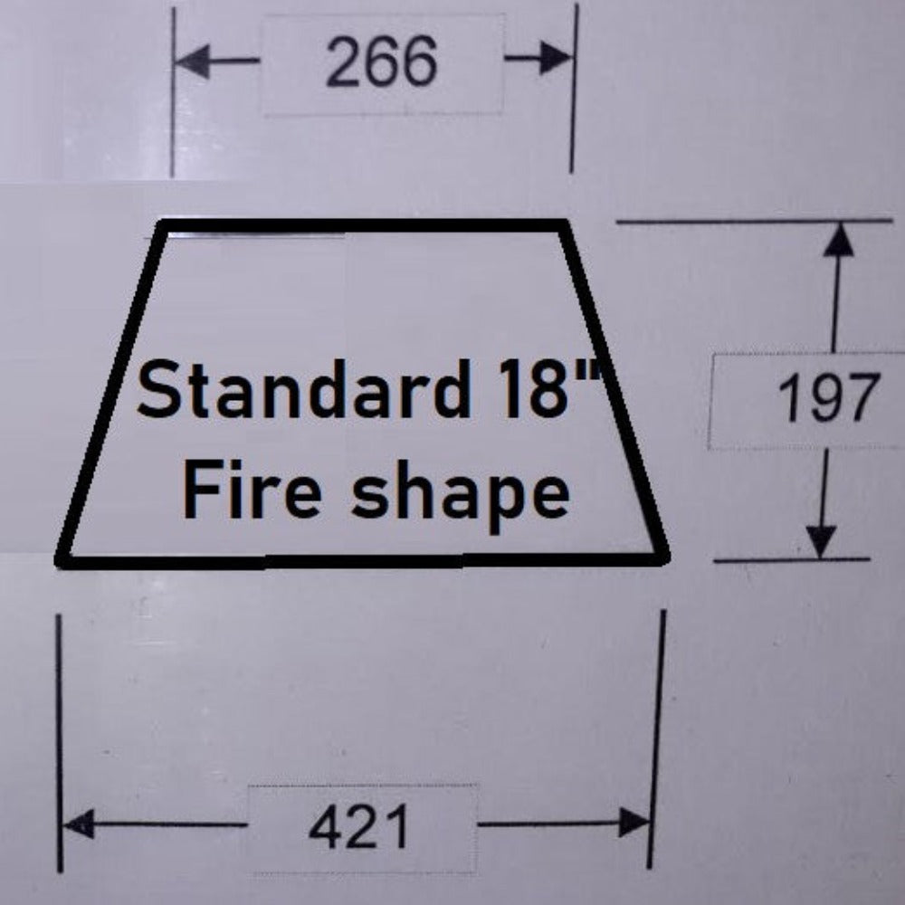 Shape of MagiGlow Premos 18" Fully Remote Controlled Coal Effect Gas Fire