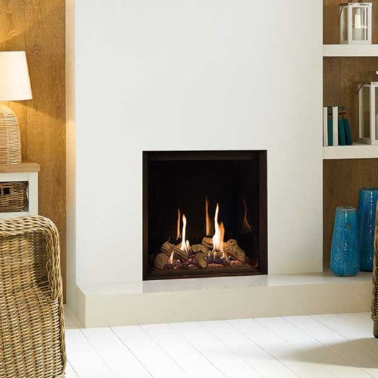 Gazco Riva2 600HL Conventional Flue Log Effect Gas Fire with Edge Frame