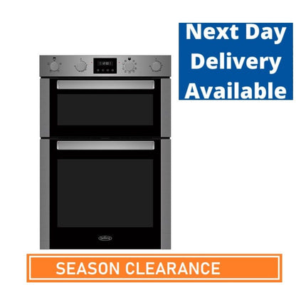 Belling Electric Double Oven Offer  - BI909MF & "FREE" -Touch Control Ceramic Hob with Purchase