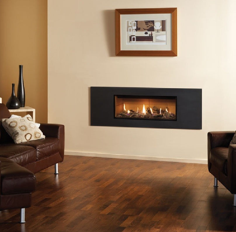 Gazco Studio 2 Balanced Flue Gas Fire with Steel 2 Frame