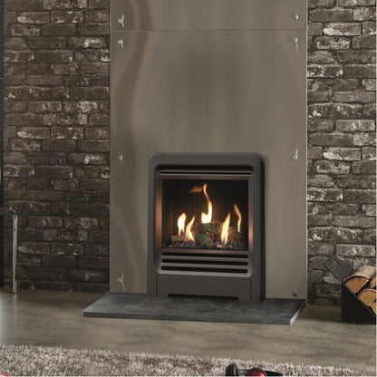 Gazco Logic HE Balanced Flue Log Effect Gas Fire with Beat Frame