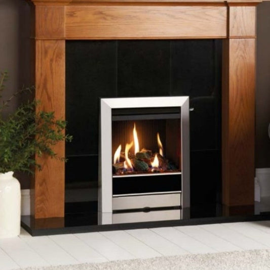 Gazco Logic HE Balanced Flue Log Effect Gas Fire with Tempo Frame