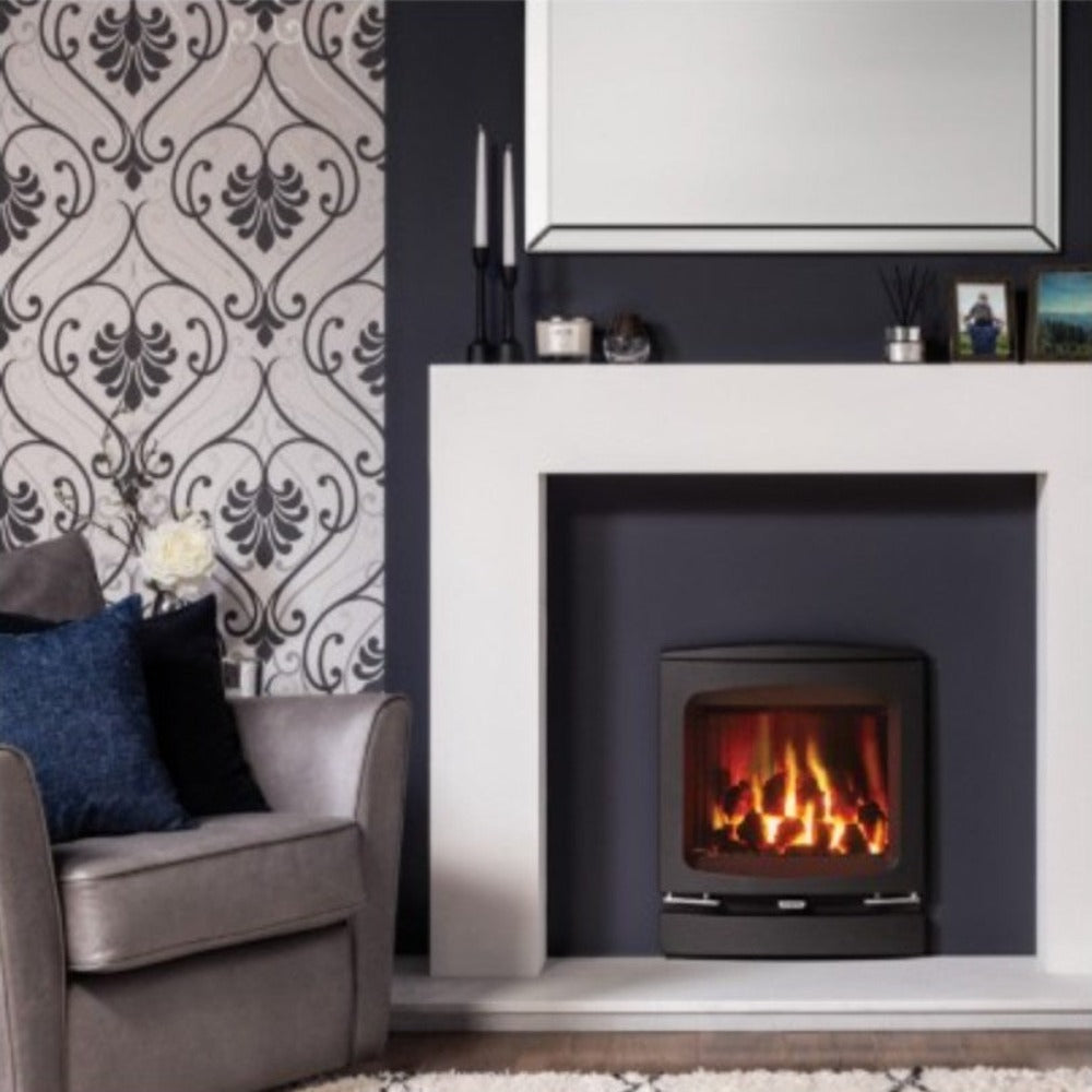 Gazco Logic HE Balanced Flue Coal Effect Gas Fire with Vogue Frame