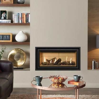 Gazco Studio 1 Balanced Flue Gas Fire with Edge+ Frame