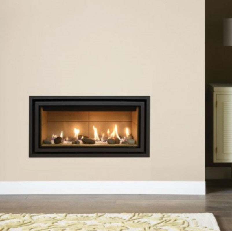 Gazco Studio 1 Balanced Flue Gas Fire with Edge+ Frame