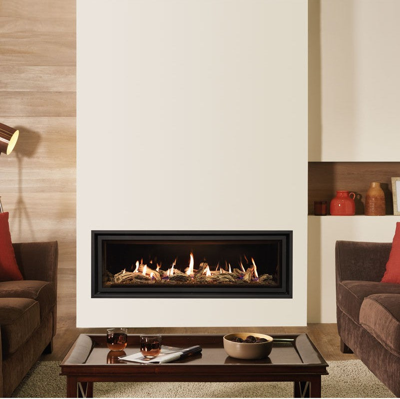 Gazco Studio 3 Balanced Flue Gas Fire with Edge+ Frame