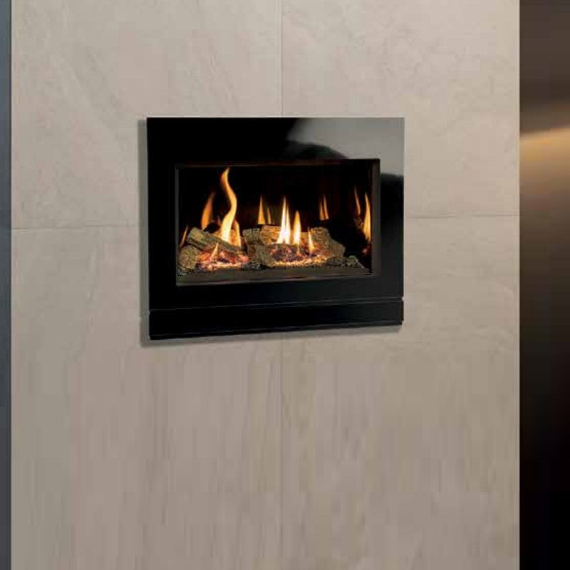 Gazco Riva2 600 Designio2 Black Glass Frame for Conventional Flue Model - Frame Only