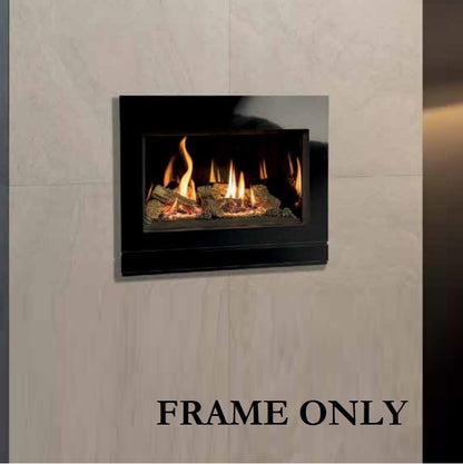 Gazco Riva2 600 Designio2 Black Glass Frame for Conventional Flue Model - Frame Only