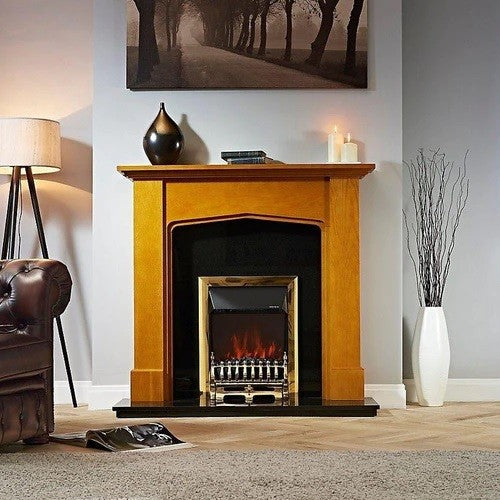 Ekofire 1060 Electric Fire with Brass Frame - The Hortonshire