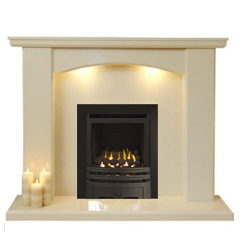 Series 4000 HE CF Coal Effect High Efficiency Gas Fire with Black Frame & Fret