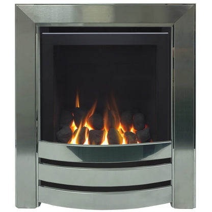 Series 4000 HE CF Coal Effect High Efficiency Gas Fire with Monaco Brushed & Steel