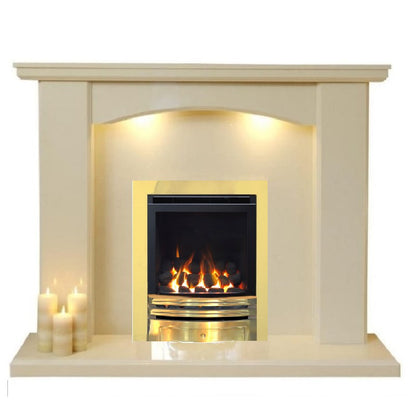 Series 4000 HE CF Coal Effect High Efficiency Gas Fire in Brass