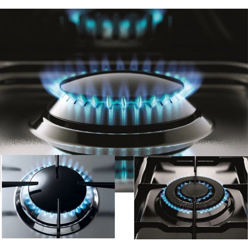 Lofra Nettuno 90 Dual Hob HLS9G2I Low Profile Gas and Induction Hob 90cm Cast and Gas Burners