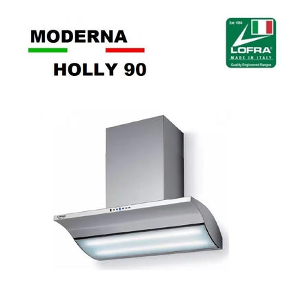 Lofra Holly 90 Moderna Professional Stainless Steel Cooker Hood Extractor Fan 90cm