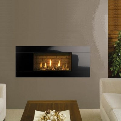 Gazco Studio 1 Slimline Balanced Flue Gas Fire with Glass Frame