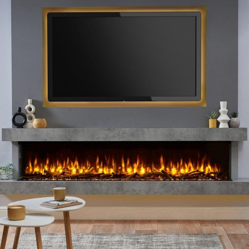 C&J iRange i2000e Slimline Multi-Sided Electric Fire