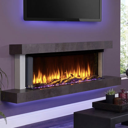 C&J iRange i1100e Slimline Multi-Sided Electric Fire