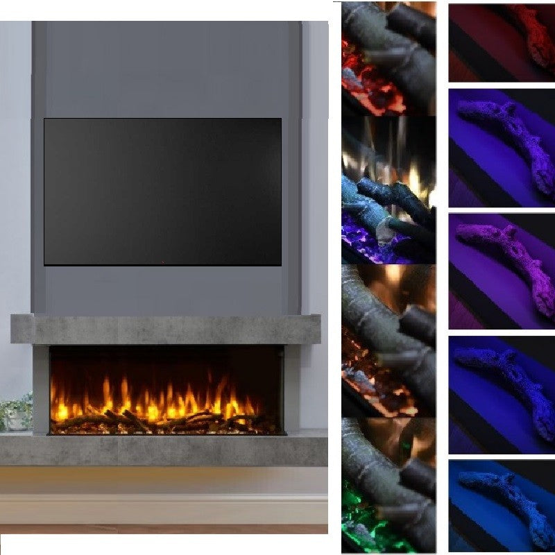 C&J iRange i2000e Slimline Multi-Sided Electric Fire