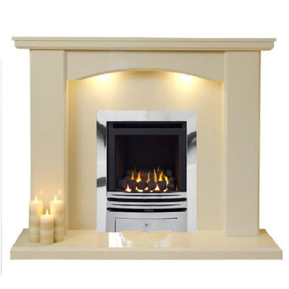 Series 4000 HE CF Coal Effect High Efficiency Gas Fire with Chrome Frame and Front