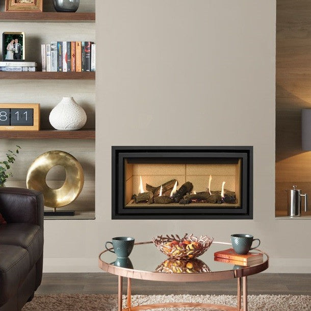 Gazco Studio 1 Conventional Flue Gas Fire with Edge+ Frame