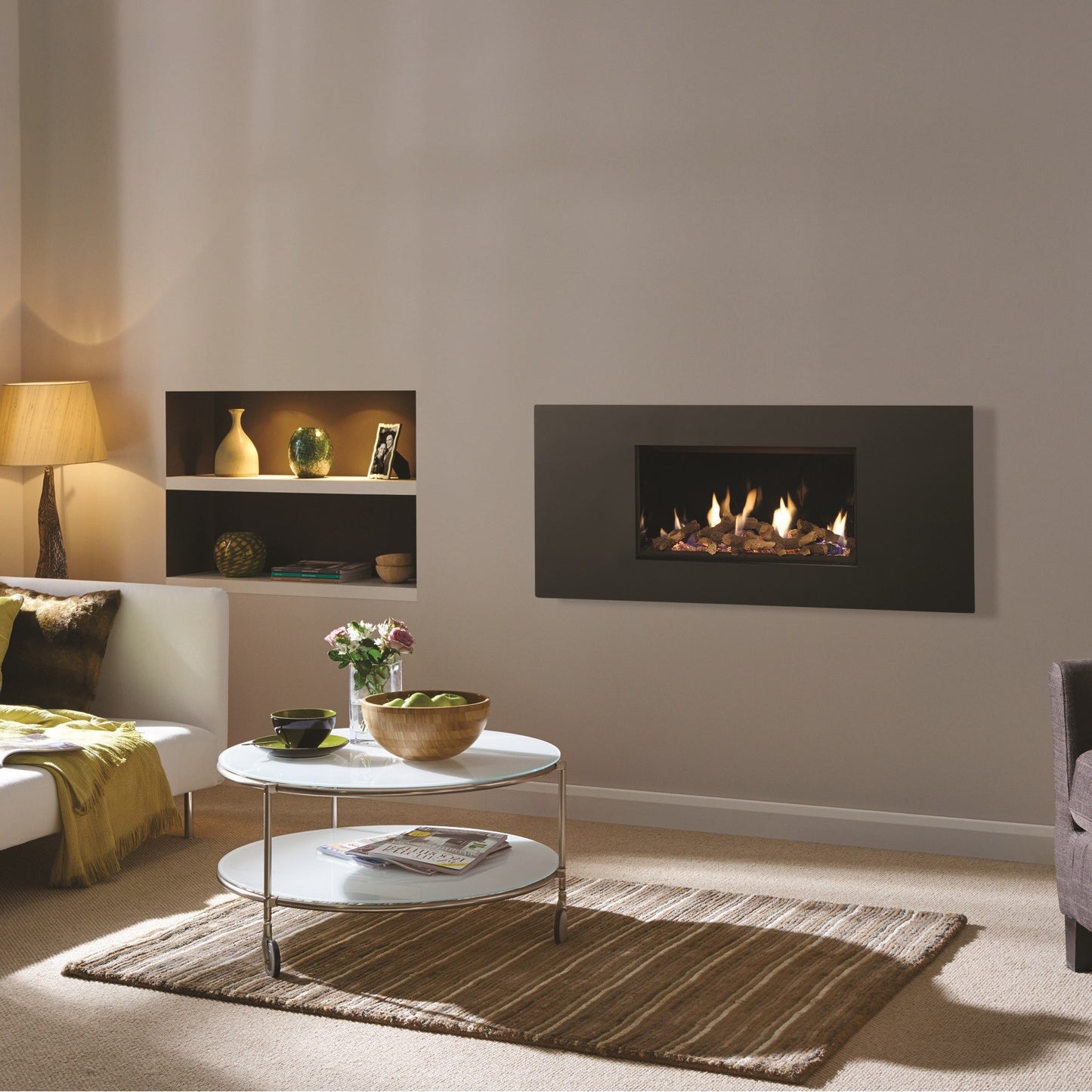 Gazco Studio 1 Conventional Flue Gas Fire with Steel2 Frame