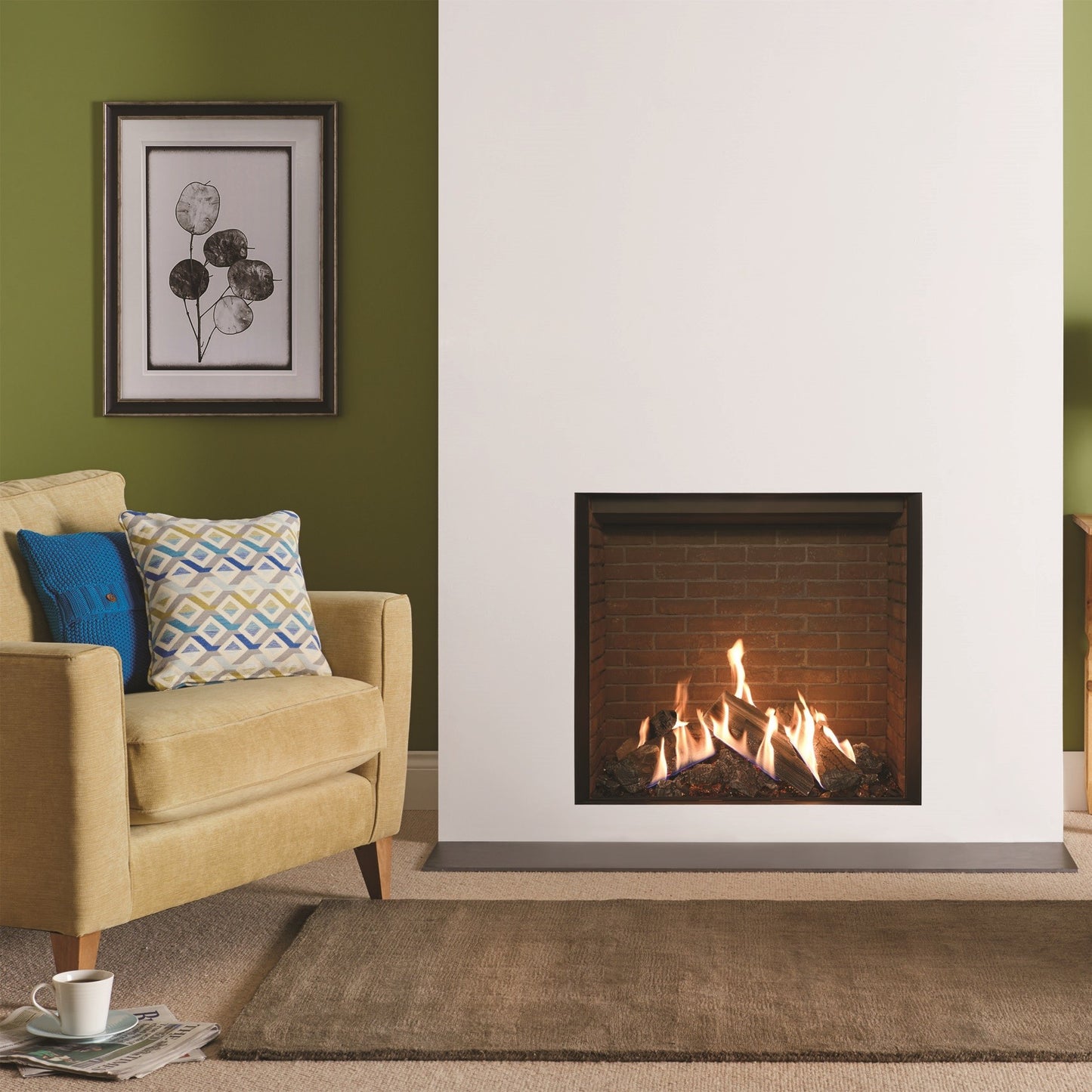 Gazco Reflex 75T Conventional Flue Gas Fire with Edge Frame