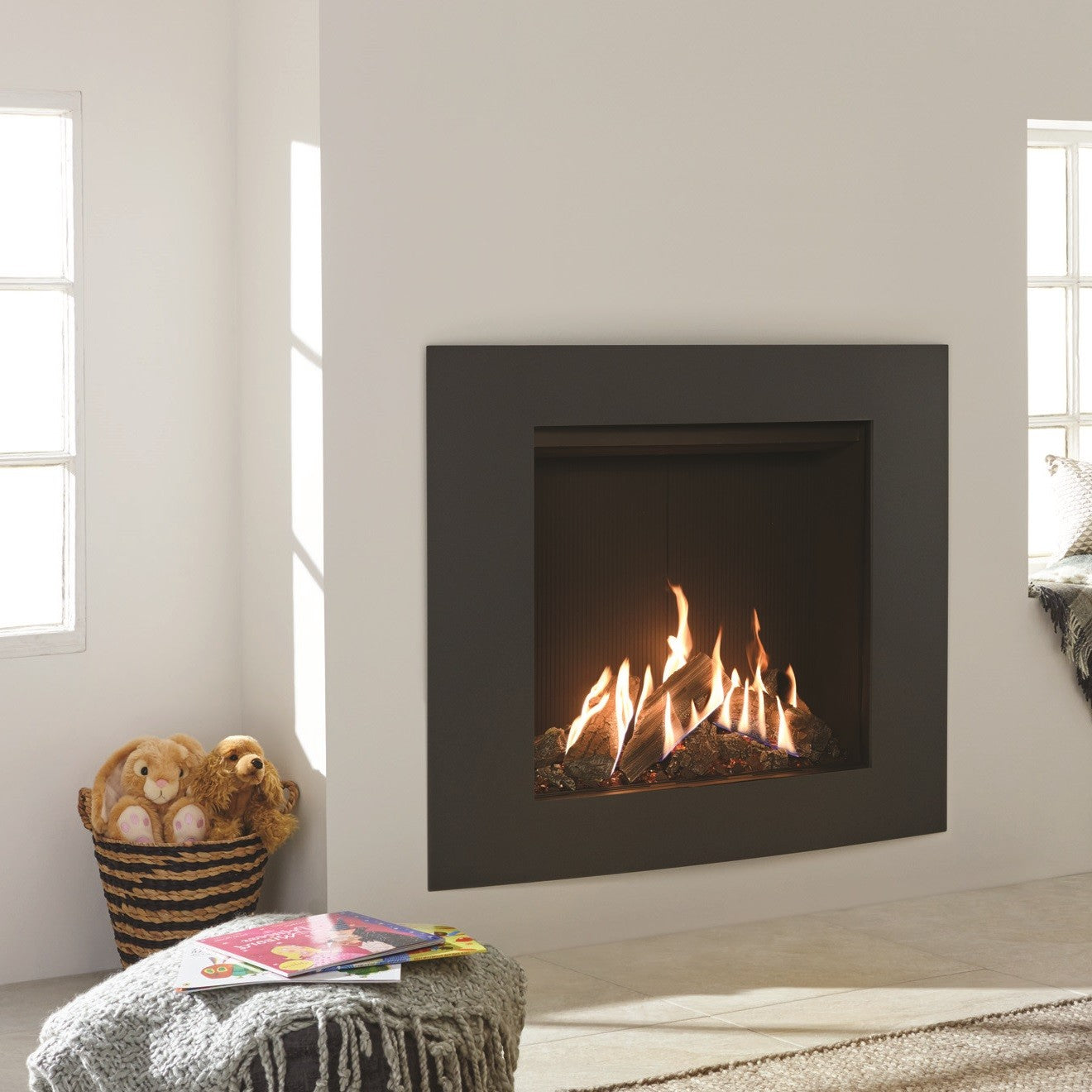 Gazco Reflex 75T Conventional Flue Gas Fire with Verve XS Frame