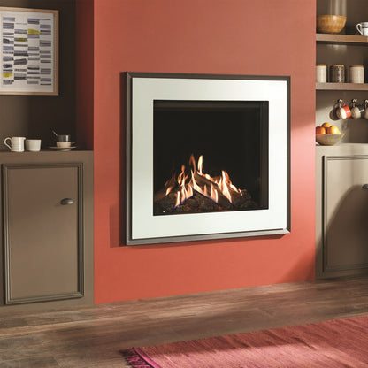 Gazco Reflex 75T Conventional Flue Gas Fire with Evoke Glass Frame