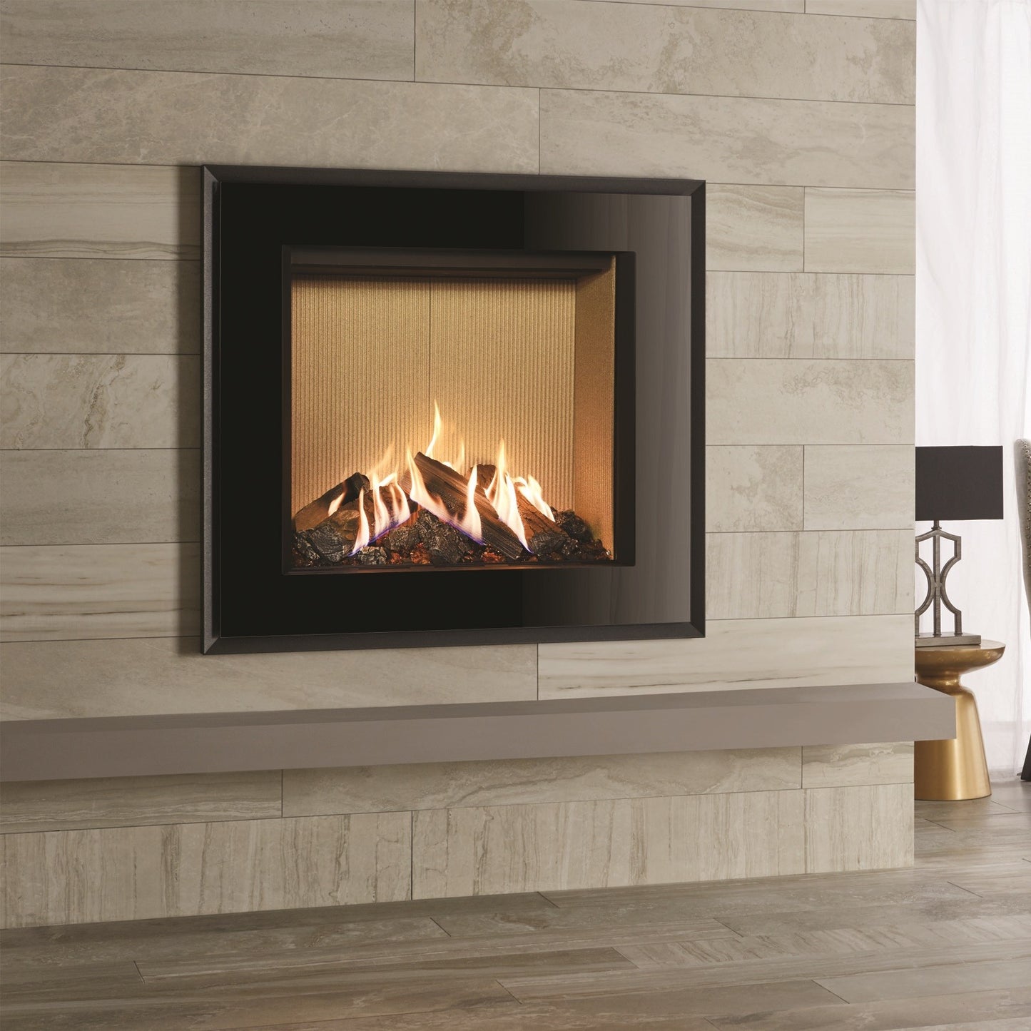 Gazco Reflex 75T Conventional Flue Gas Fire with Evoke Glass Frame