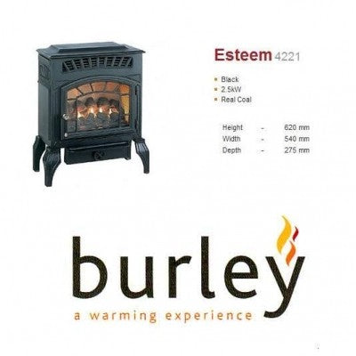 Burley Esteem 4221 Coal Effect Flueless Gas Stove