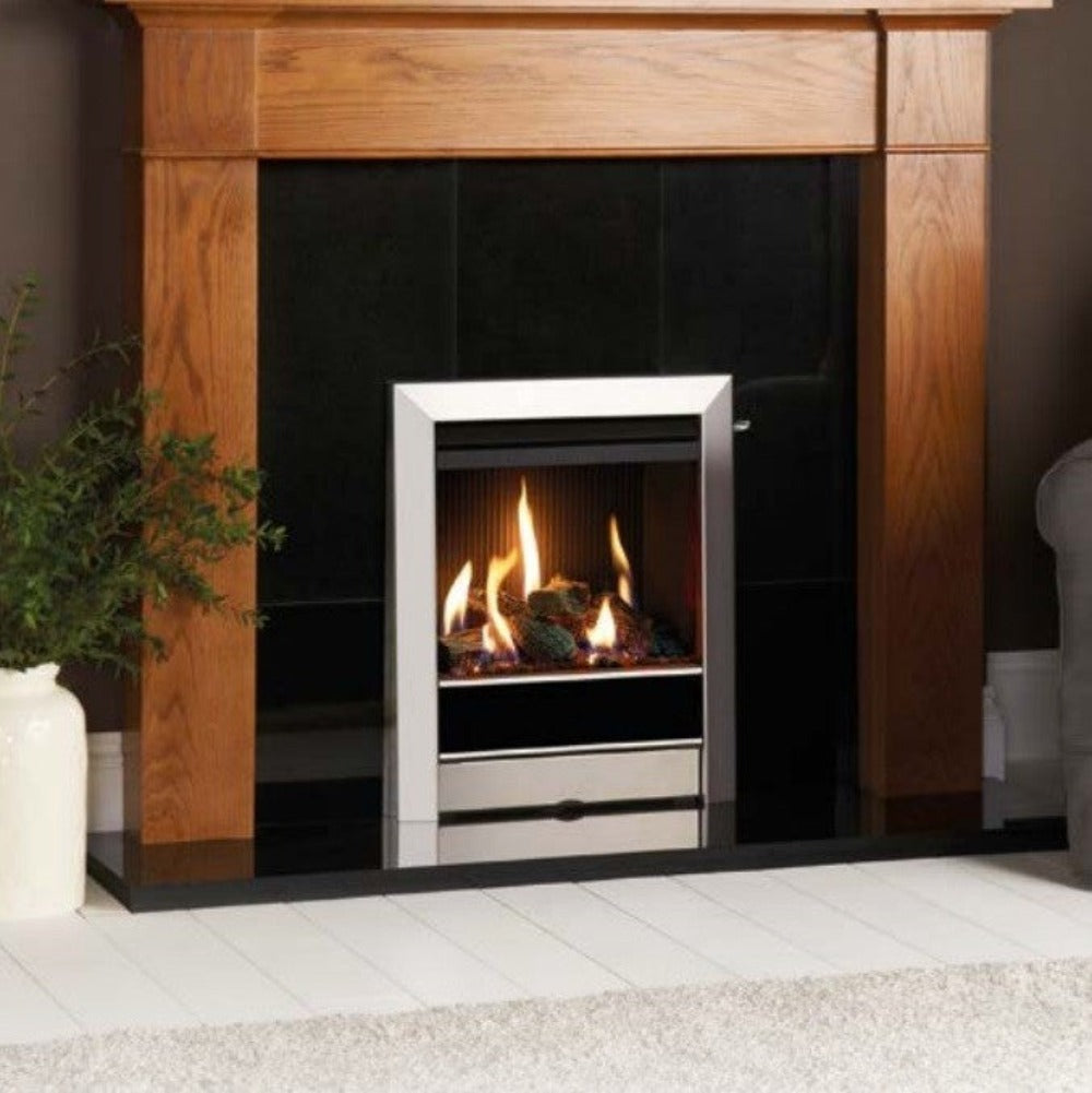 Gazco Logic HE Conventional Flue Log Effect Gas Fire with Tempo Frame