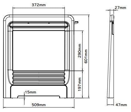 Gazco Logic HE Conventional Flue Log Effect Gas Fire with Beat Frame