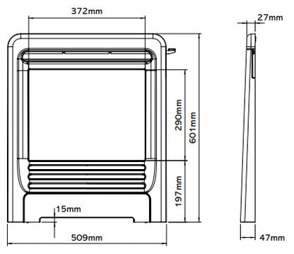 Gazco Logic HE Conventional Flue Log Effect Gas Fire with Beat Frame