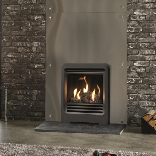 Gazco Logic HE Conventional Flue Log Effect Gas Fire with Beat Frame