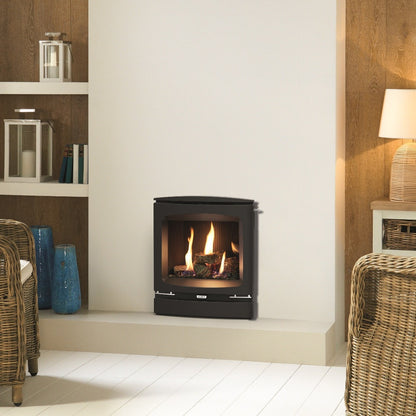 Gazco Logic HE Conventional Flue Log Effect Gas Fire with Vogue Frame