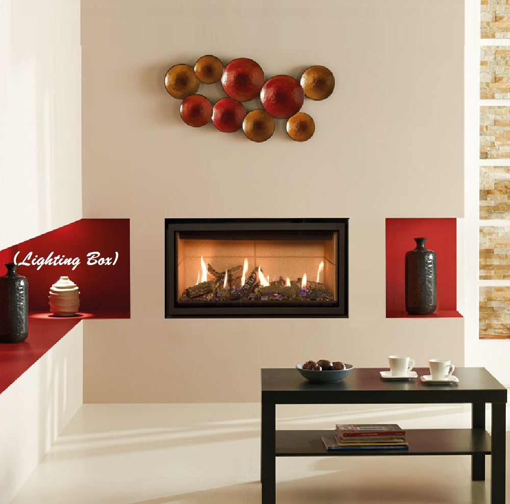 Gazco Studio 1 Balanced Flue Gas Fire with Edge Frame