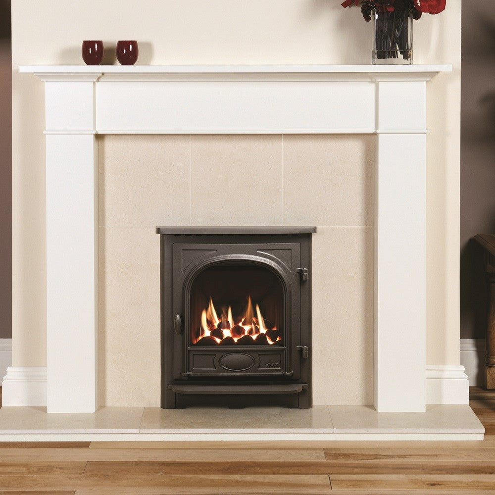 Gazco Logic HE Balanced Flue Coal Effect Gas Fire with Stockton Frame