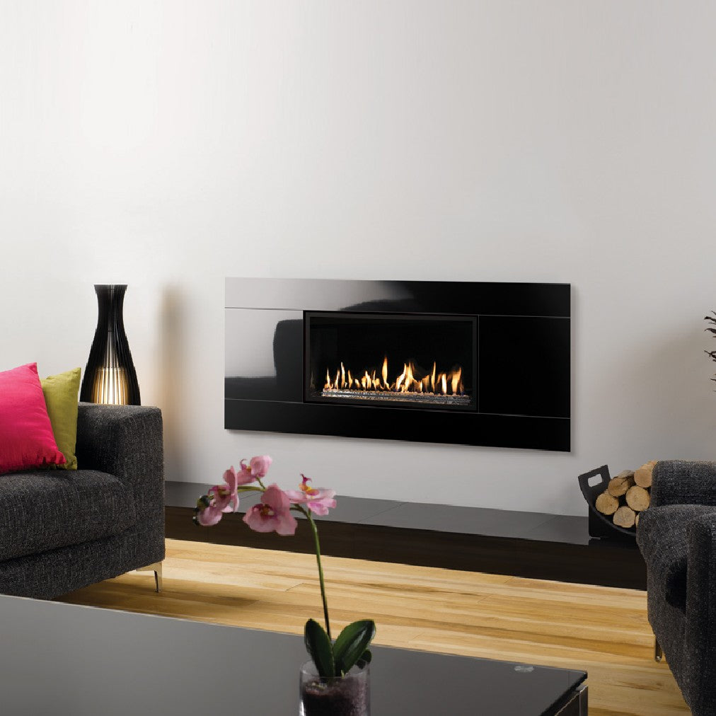 Gazco Studio 2 Balanced Flue Gas Fire with Glass Frame