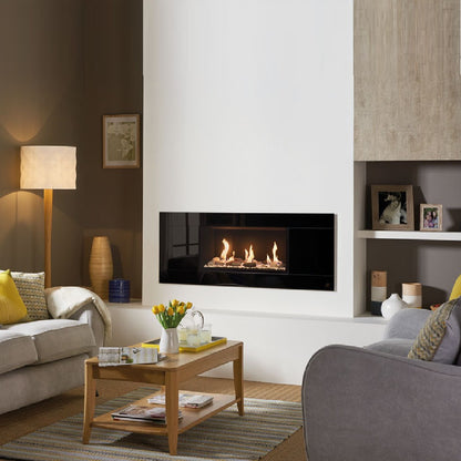 Gazco Studio 2 Balanced Flue Gas Fire with Glass Frame