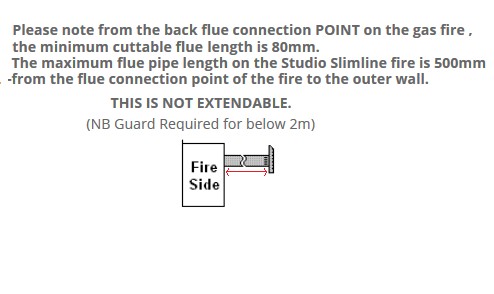 Gazco Studio 1 Slimline Balanced Flue Gas Zero Clearance Frame