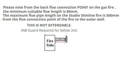 Gazco Studio 1 Slimline Balanced Flue Gas Zero Clearance Frame