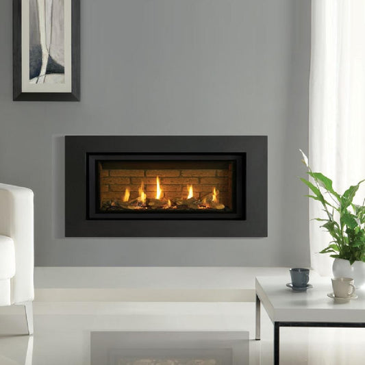 Gazco Studio 2 Slimline Balanced Flue Gas Fire with Expression Frame