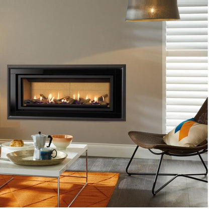 Gazco Studio 2 Slimline Balanced Flue Gas Fire with Zero Clearance Frame