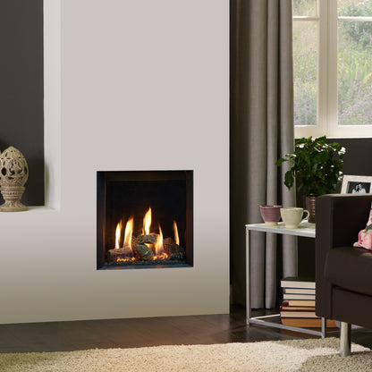 Gazco Riva2 400 Conventional Flue Log Effect Gas Fire with Edge Frame