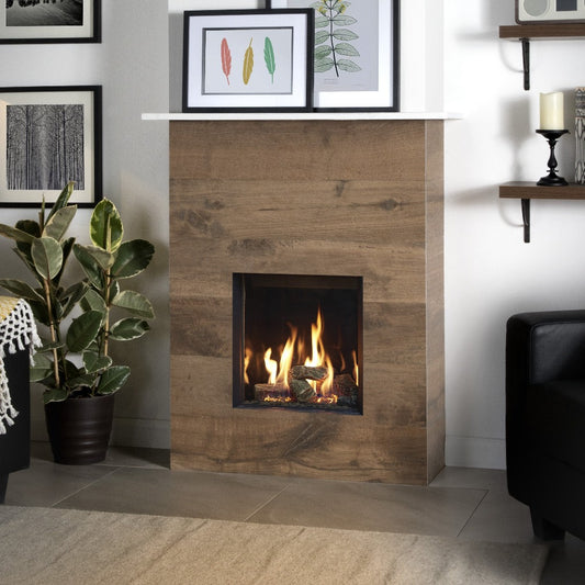 Gazco Riva2 400 Conventional Flue Log Effect Gas Fire with Edge Frame