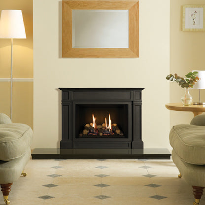 Gazco Riva2 500 Conventional Flue Log Effect Gas Fire with Ellingham Frame