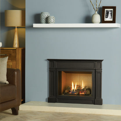 Gazco Riva2 500 Conventional Flue Log Effect Gas Fire with Ellingham Frame