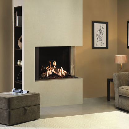 Gazco Reflex 75T-2 2 Sided Balanced Flue Gas Fire with Edge Frame