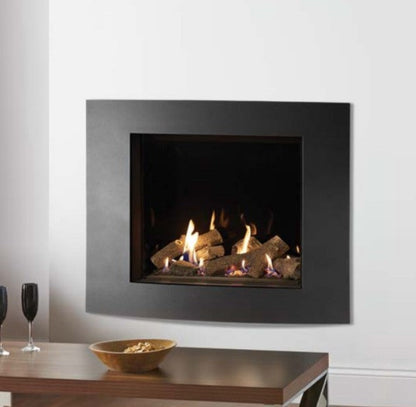 Gazco Riva2 750HL Balanced Flue Log Effect Gas Fire with Verve XS Frame